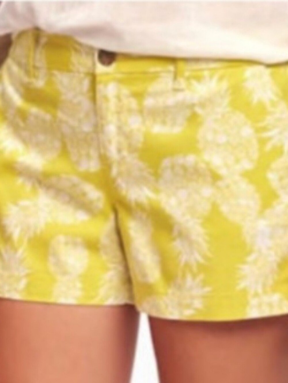 Old Navy Yellow Pineapple Patterned Shorts